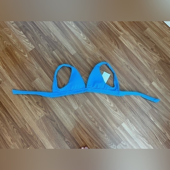BECCA Blue Banded Triangle Bikini Top - Picture 11 of 16